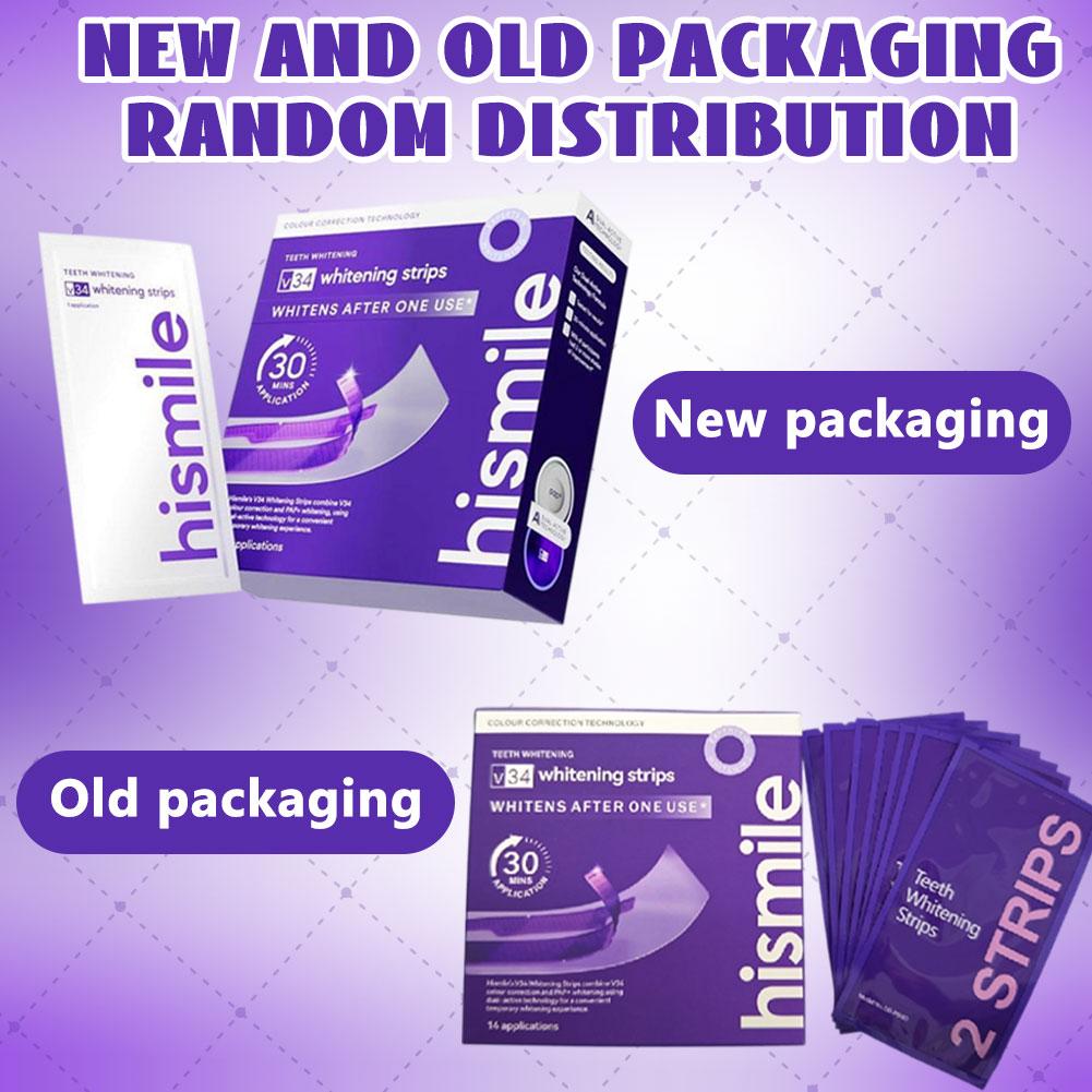 Teeth Whitening Strips - Strisce Sbiancanti per Denti Viola, Rimuovono