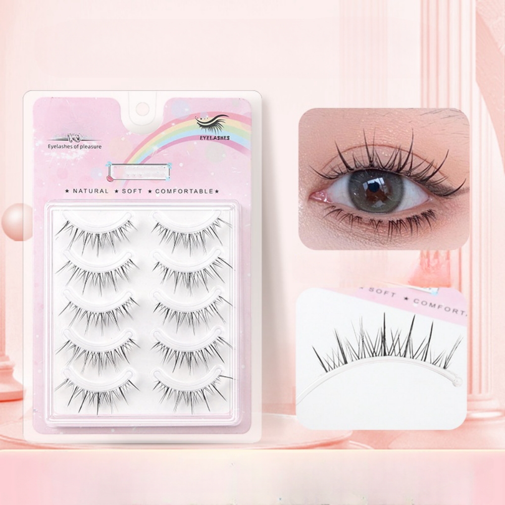Beauty Makeup Look - 5 paia di ciglia finte ondulate