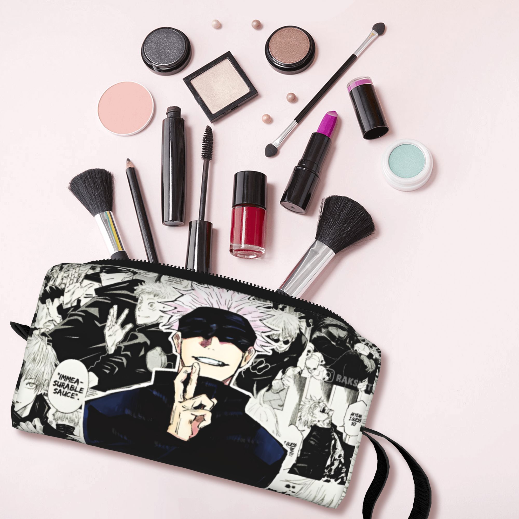 J Beauty Makeup - Borsa da viaggio per cosmetici J-Jujutsus