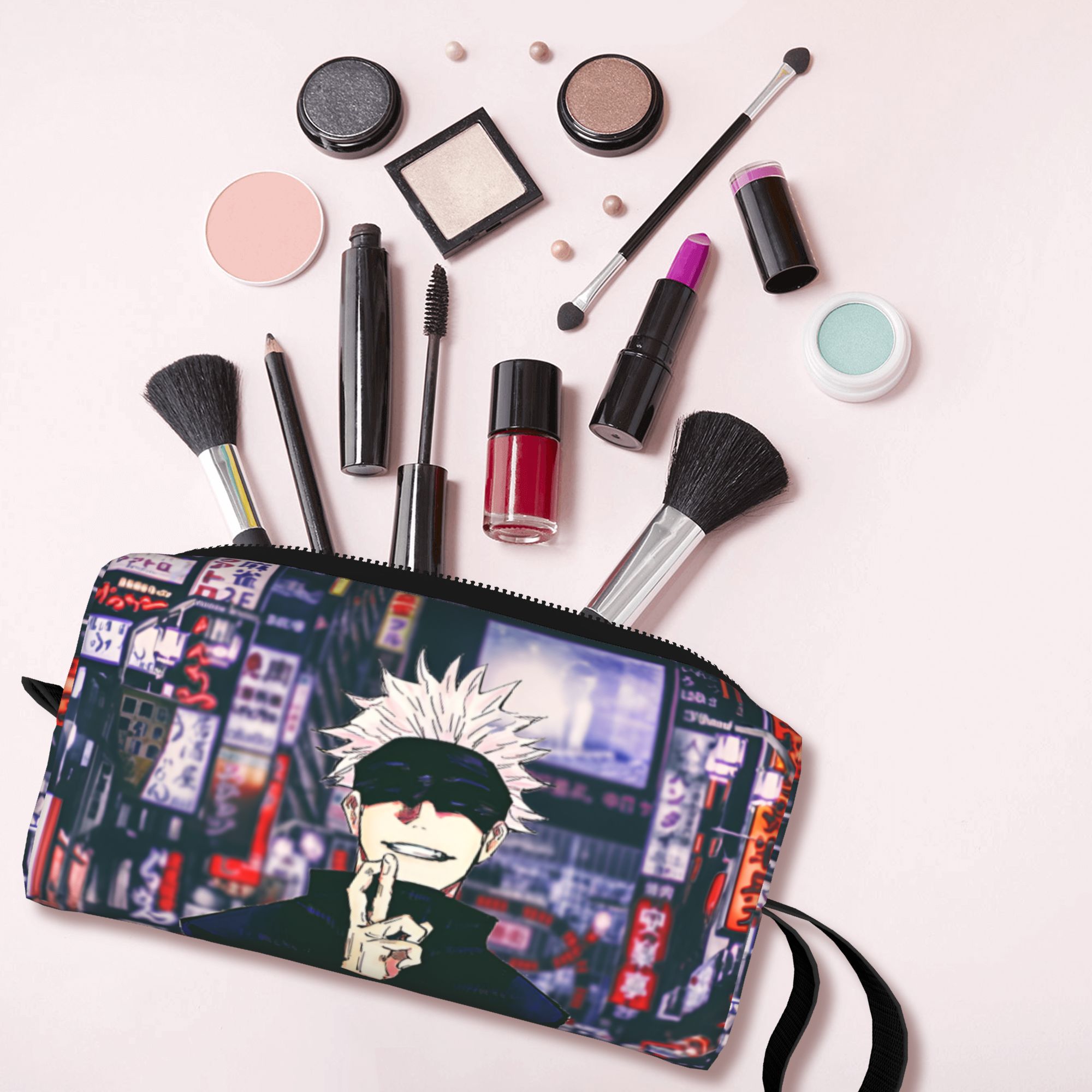 J Beauty Makeup - Borsa da viaggio personalizzata J-Jujutsus K-Kaisens