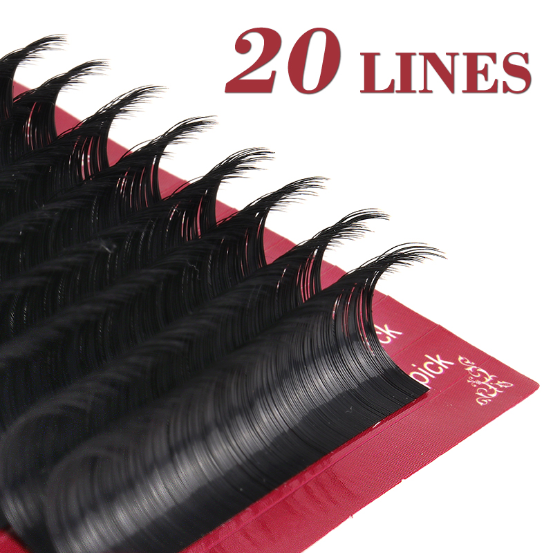 J Beauty Makeup - Dassen 20 righe Classic Individual Eyelashes