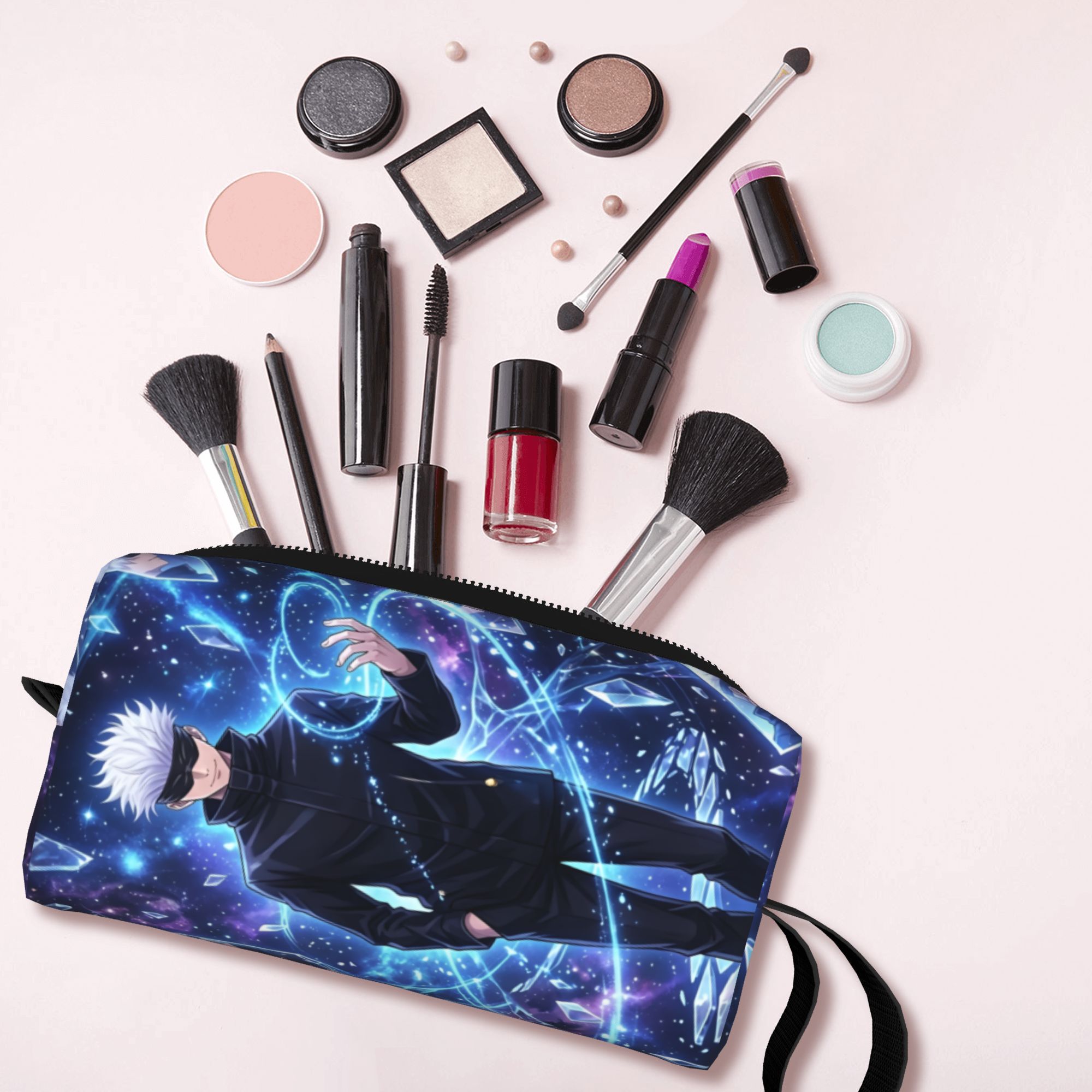 J Beauty Makeup - Borsa da Viaggio Personalizzata Kawaii J-Jujutsu
