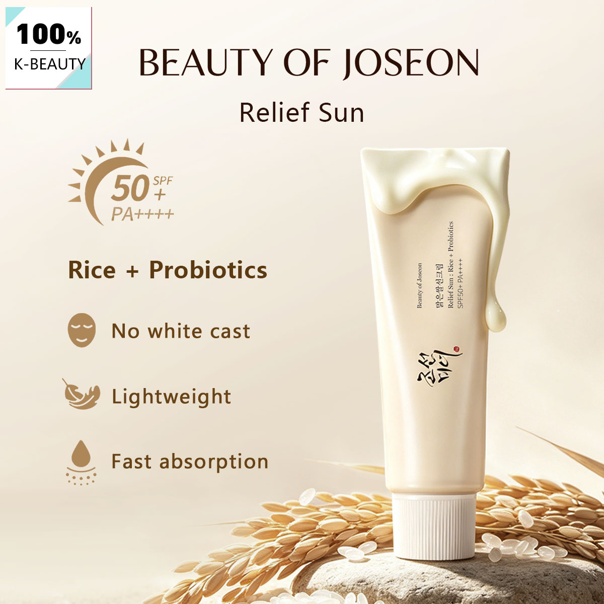 Beauty Of Joseon Makeup - Beauty of Joseon Relief Sun: Rice+Probiotics