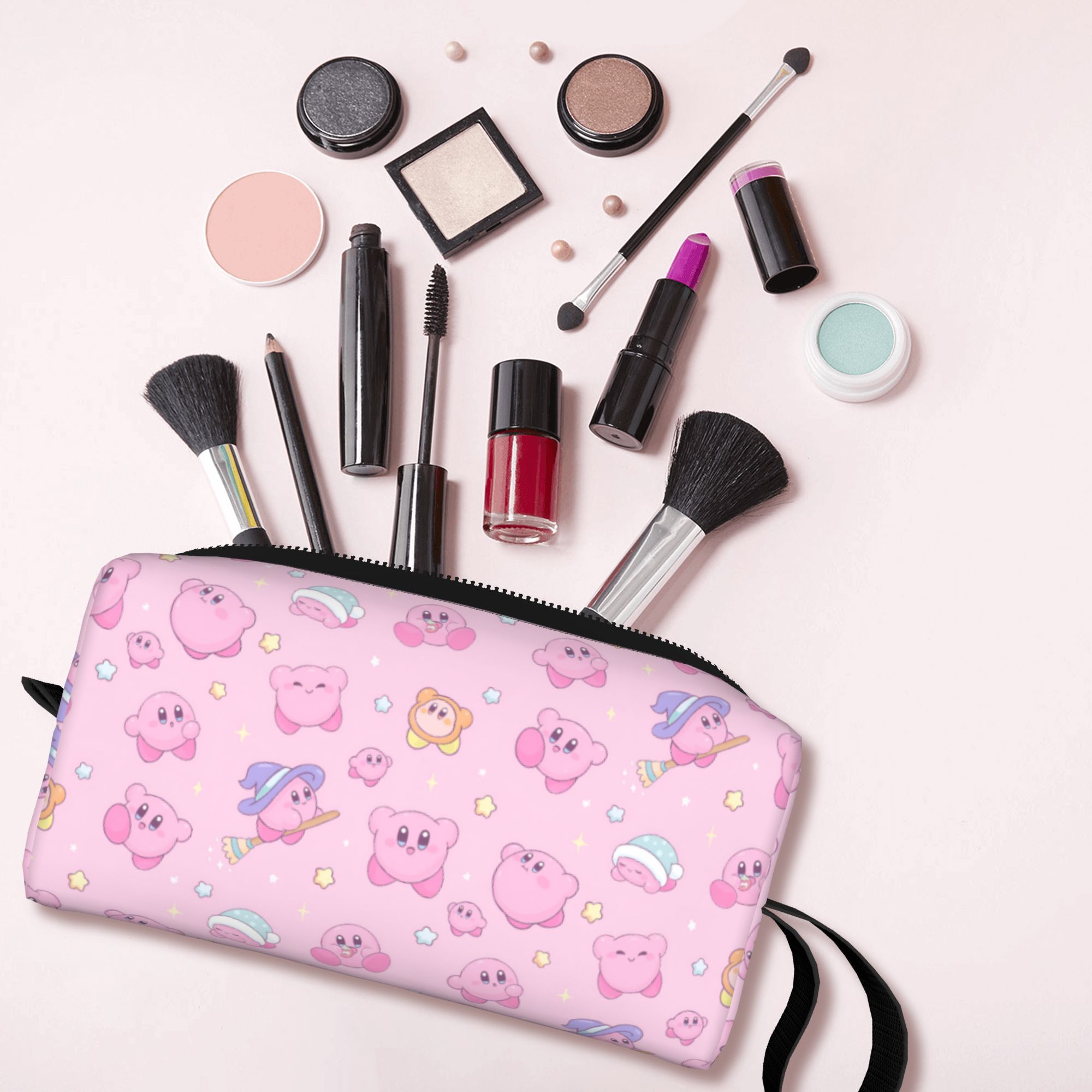 Beauty Makeup Game - Borsa da Viaggio Personalizzata Kawaii K-Kirbys