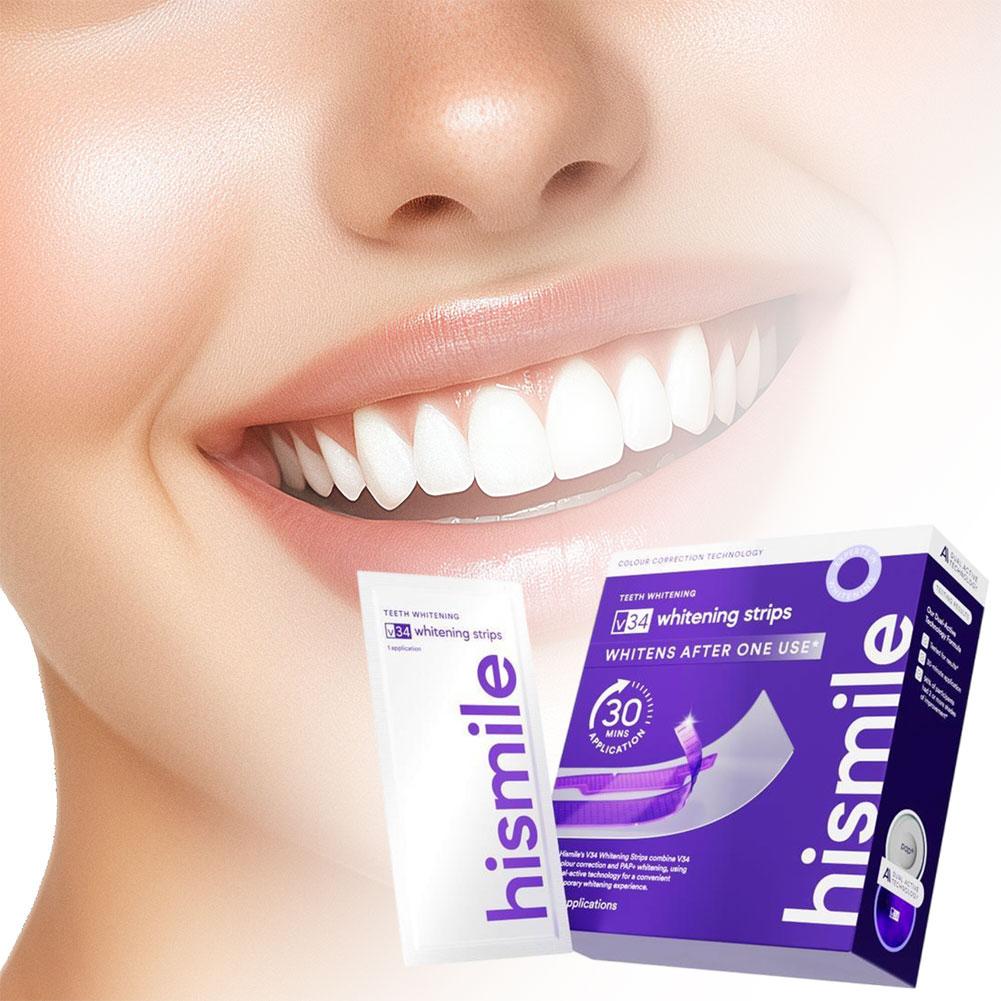 Teeth Whitening Strips - Strisce sbiancanti viola per denti: trattamento