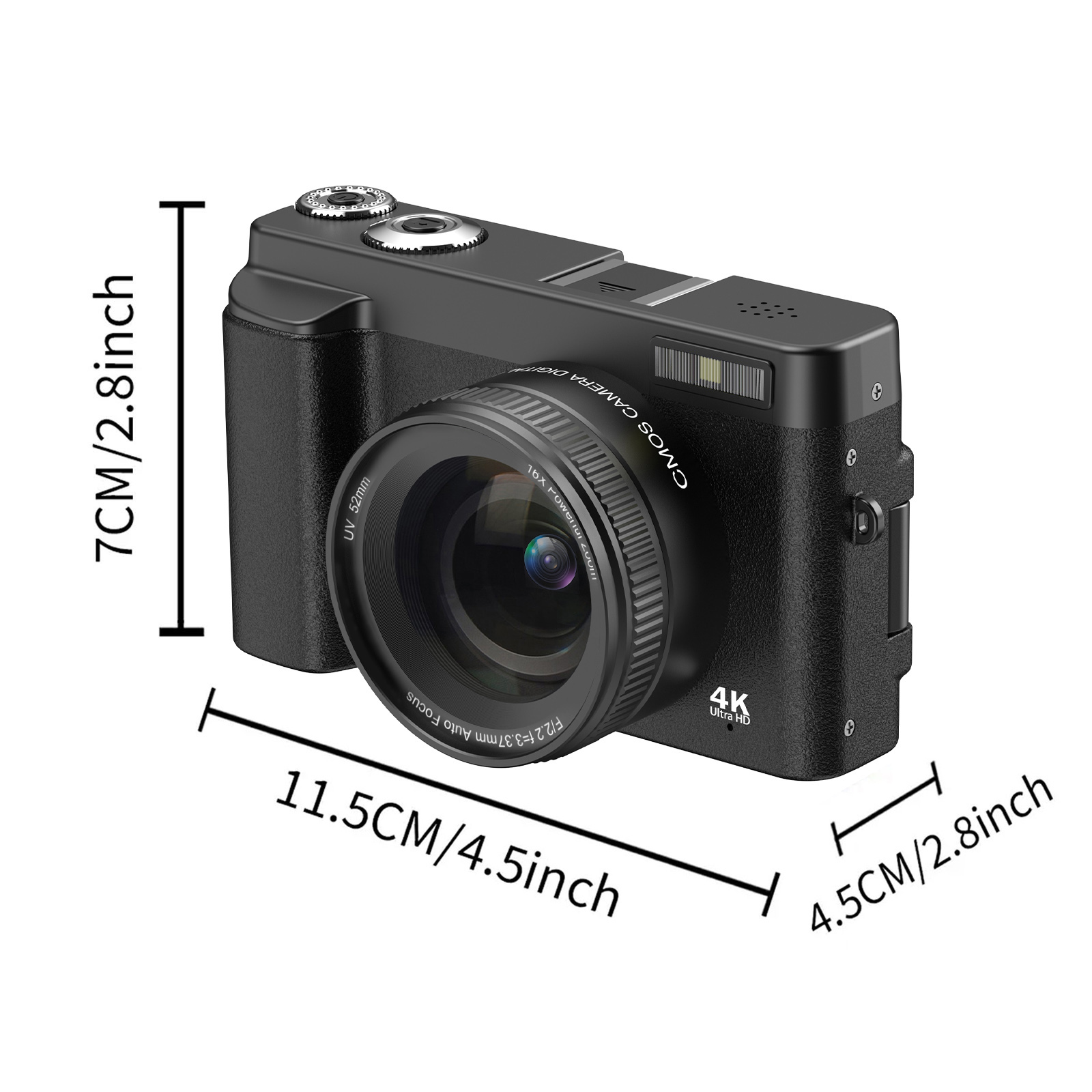 STUOGYUM 4K Vlogging Camera, f - Beauty Makeup Camera recensione e prezzo