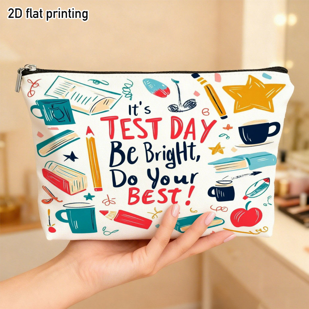 Borsa per il trucco con grafic - Beauty Makeup School recensione e prezzo